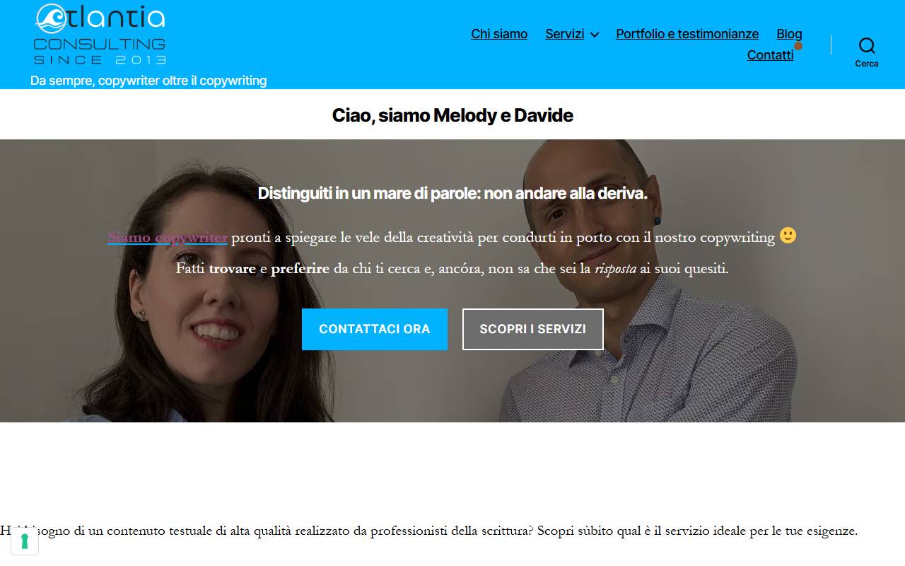 Anteprima del sito: Atlantia Consulting Micheli & Co.