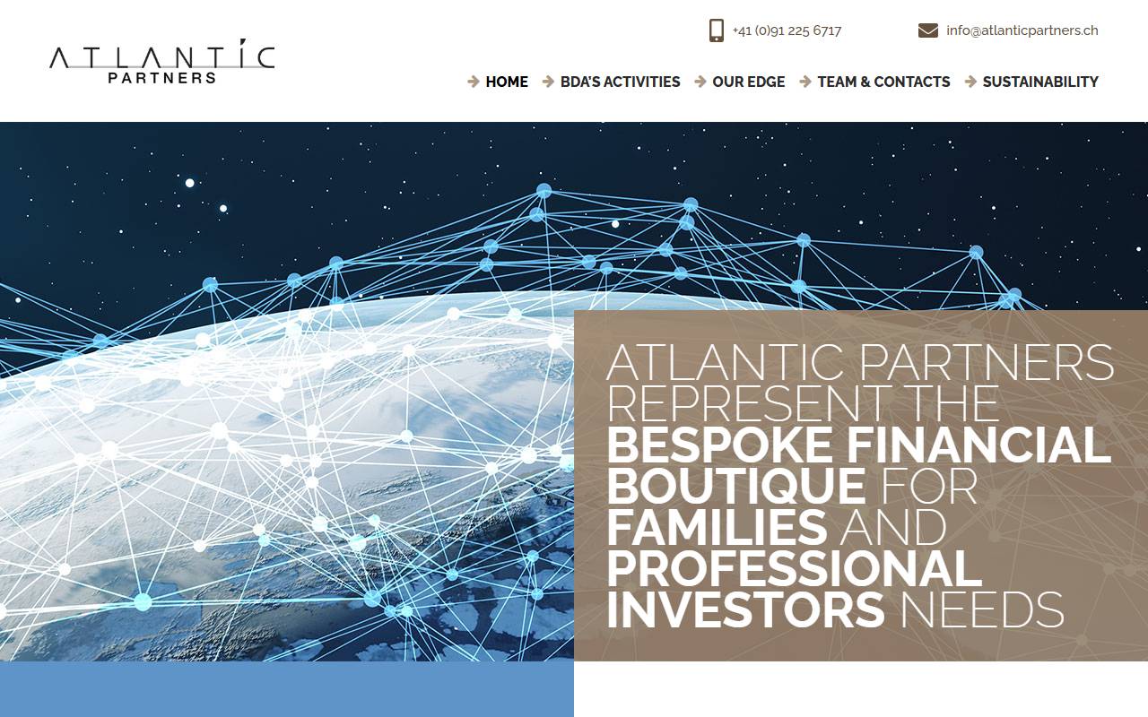 Anteprima del sito: Atlantic Partners SA