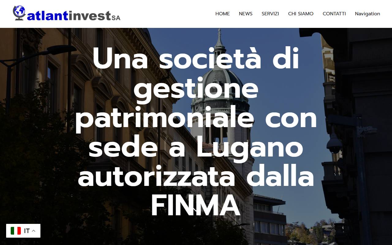Anteprima del sito: ATLANTINVEST SA