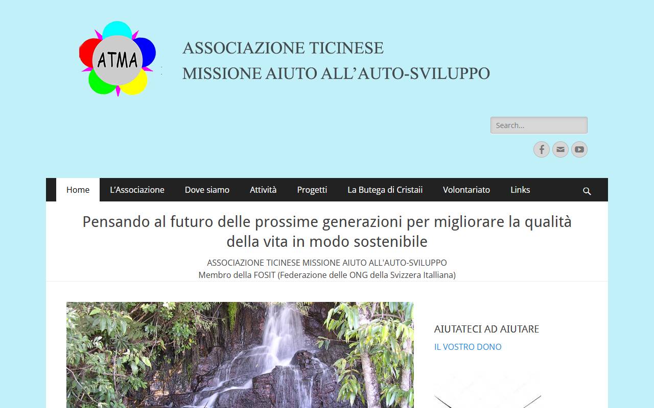 Anteprima del sito: "ATMA" ASSOCIAZIONE TICINESE MISSIONE AIUTO ALL'AUTOSVILUPPO