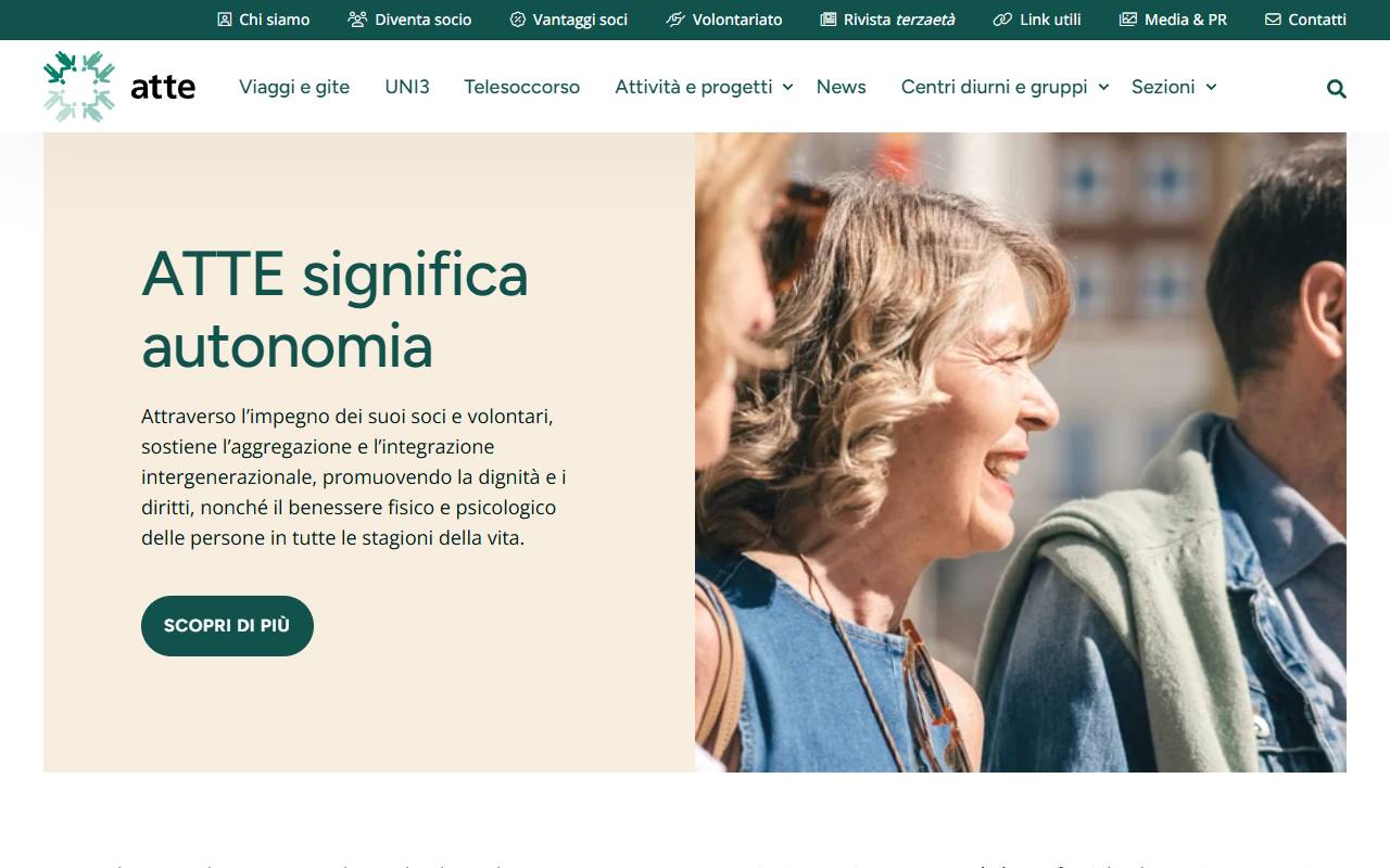 Anteprima del sito: Associazione Ticinese Terza Età (ATTE)