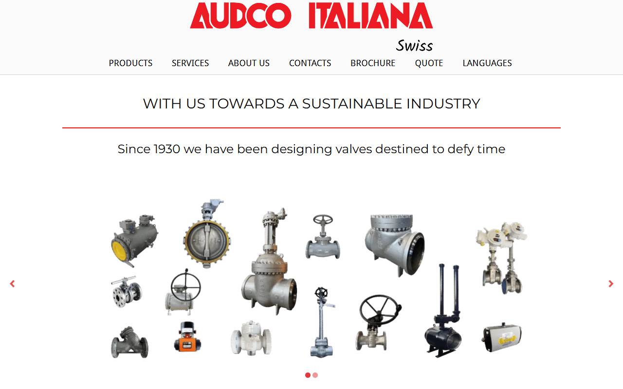 Anteprima del sito: Audco Italiana Swiss Sagl