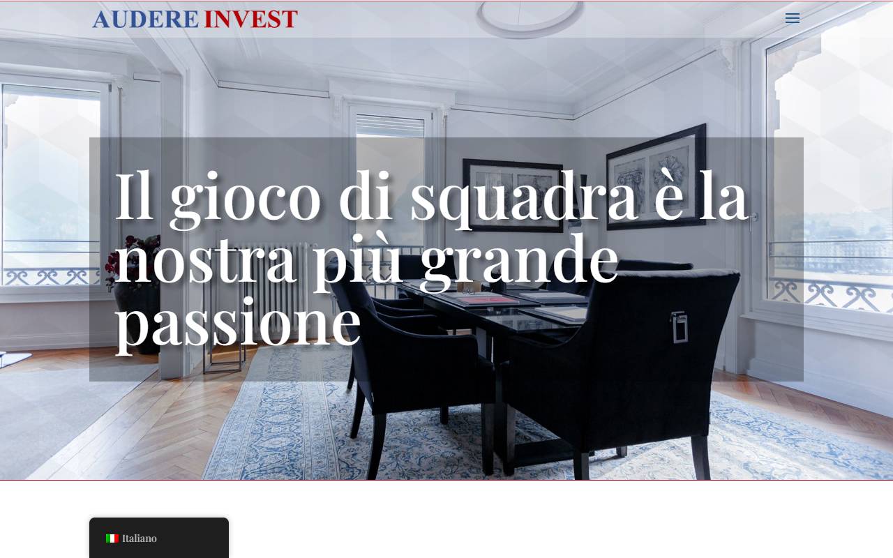 Anteprima del sito: AUDERE Invest SA