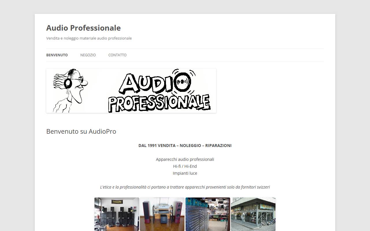 Anteprima del sito: Bonato e Corti, Audio Professionale