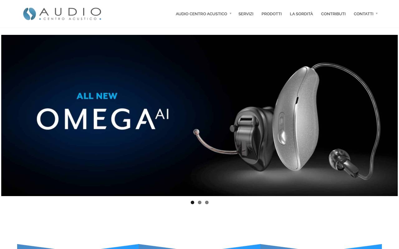 Anteprima del sito: AUDIO Centro Acustico Sagl