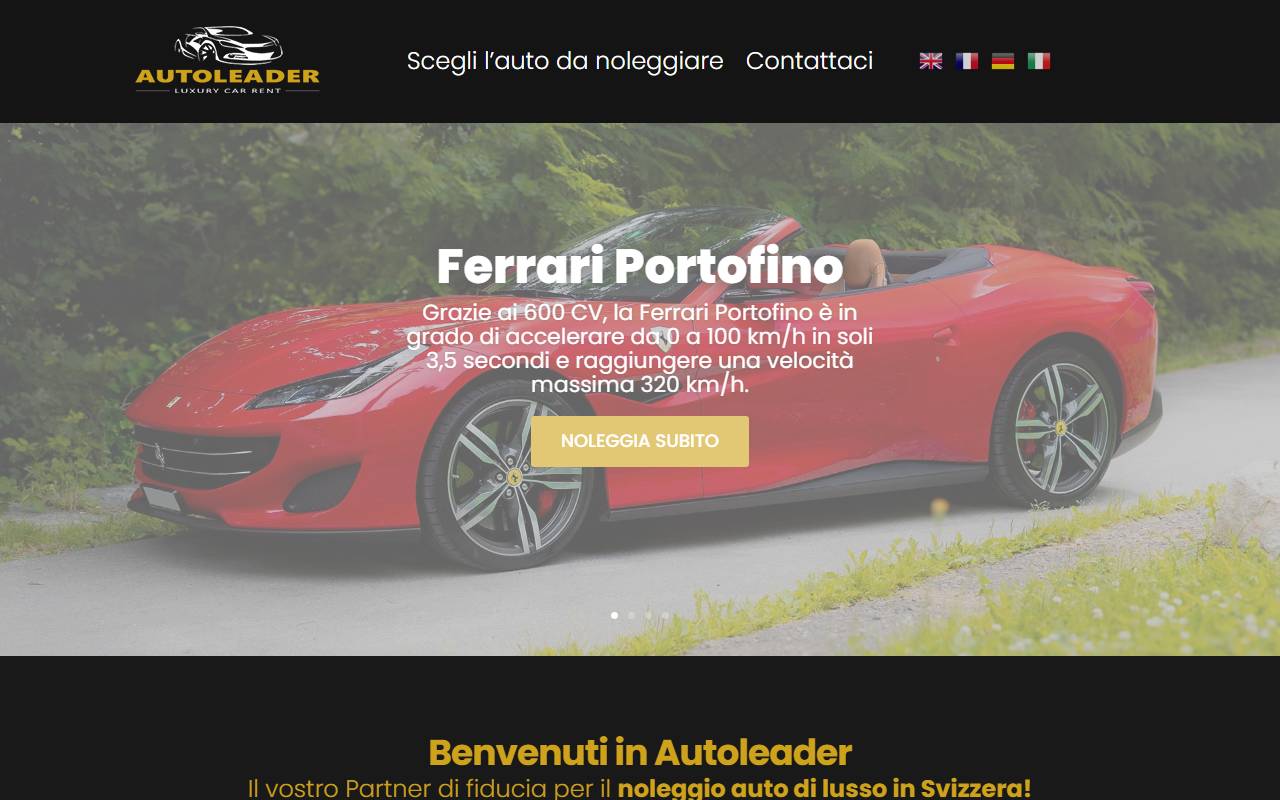 Anteprima del sito: Autoleader Sagl