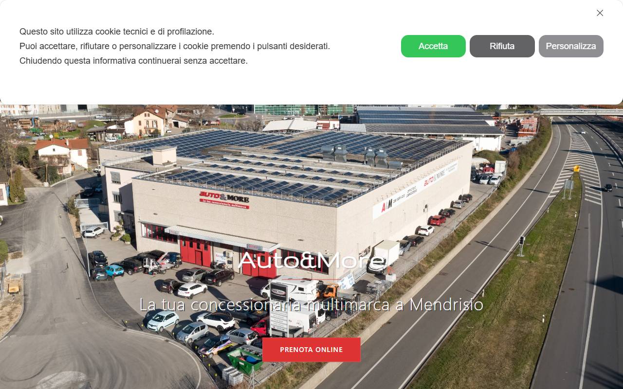 Anteprima del sito: Auto & More SA