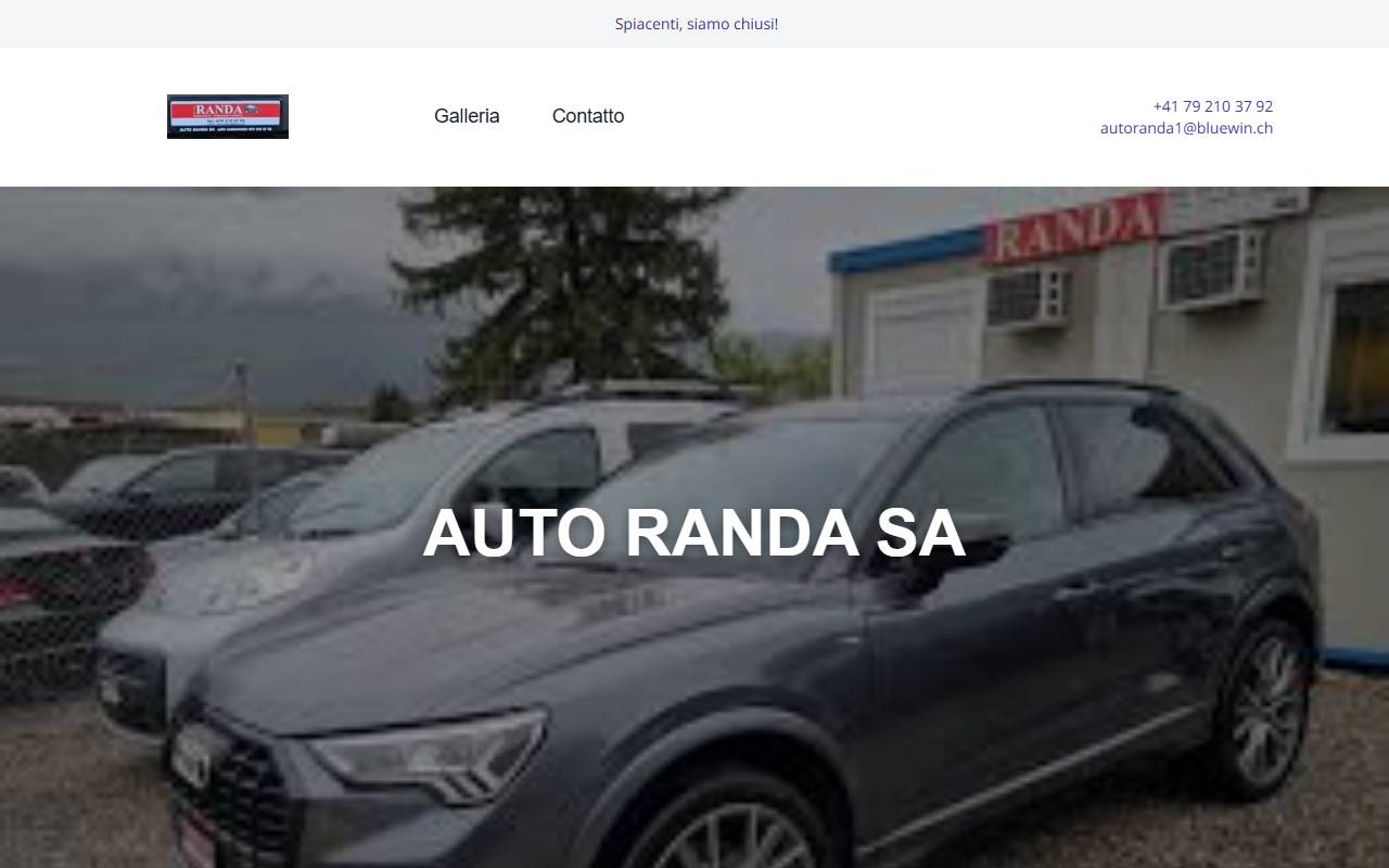 Anteprima del sito: Auto Randa SA