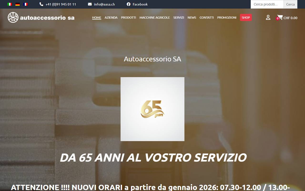 Anteprima del sito: Autoaccessorio SA