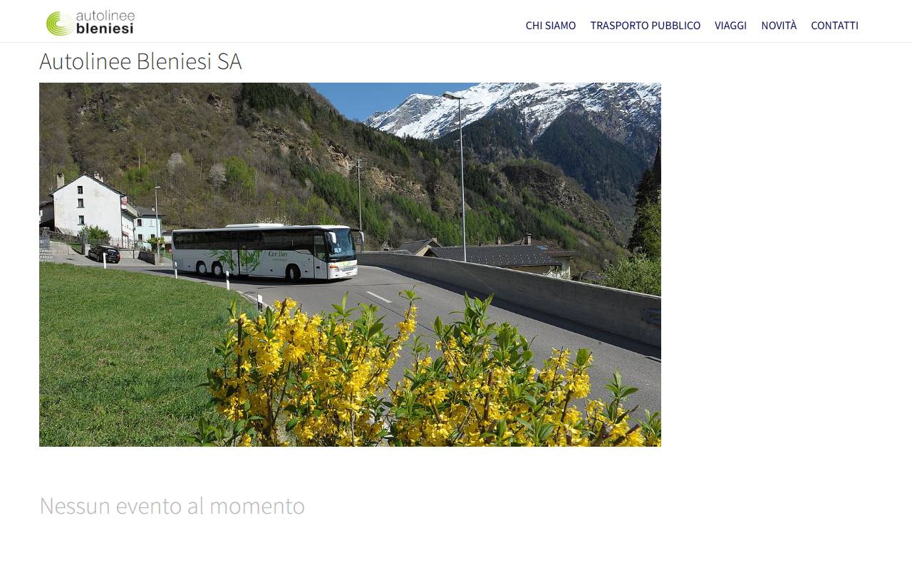 Anteprima del sito: Autolinee Bleniesi SA