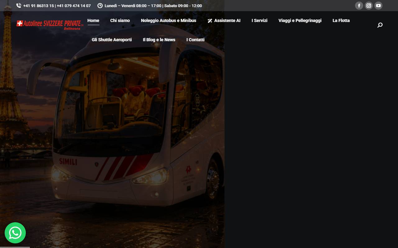 Anteprima del sito: Autolinee Svizzere Private SA