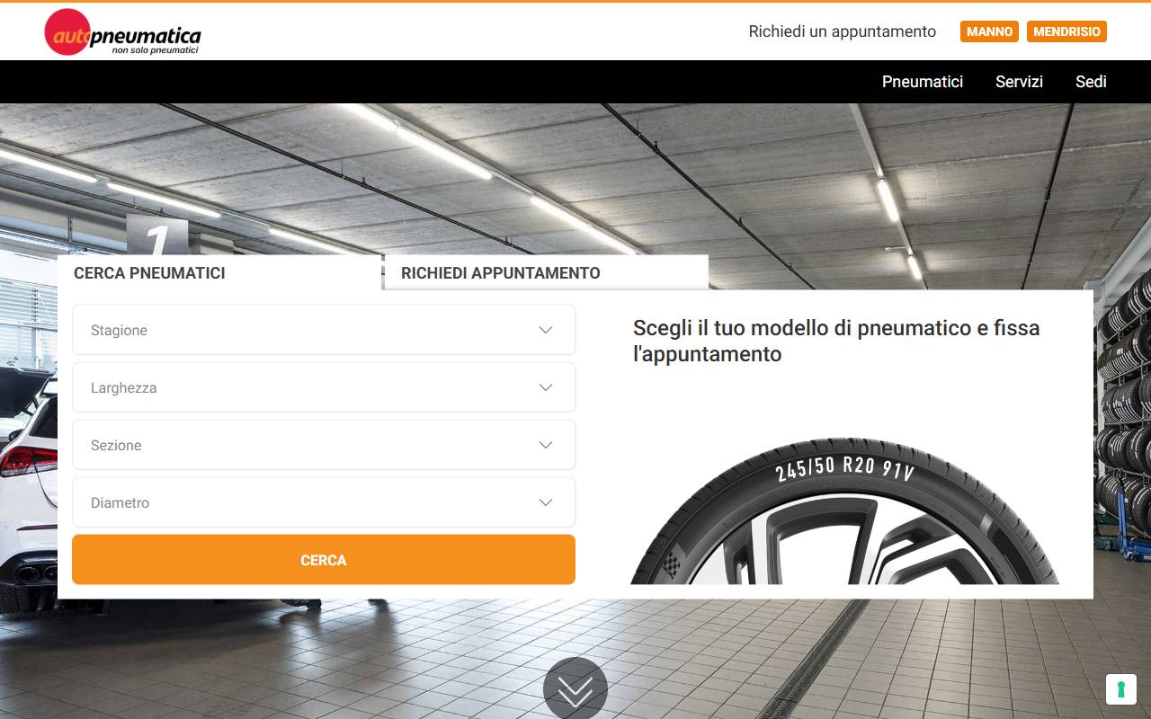 Anteprima del sito: Autopneumatica SA
