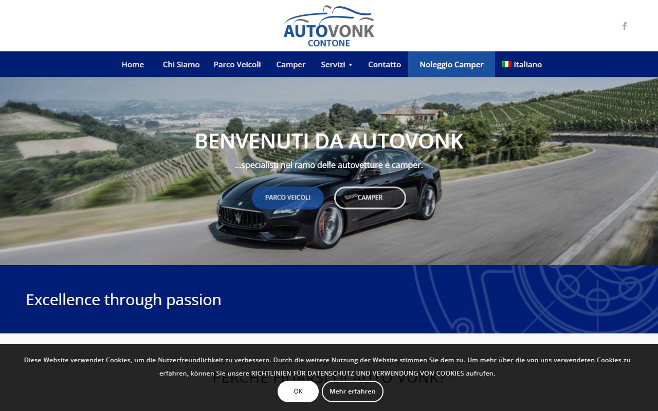 Anteprima del sito: Auto Vonk Sagl
