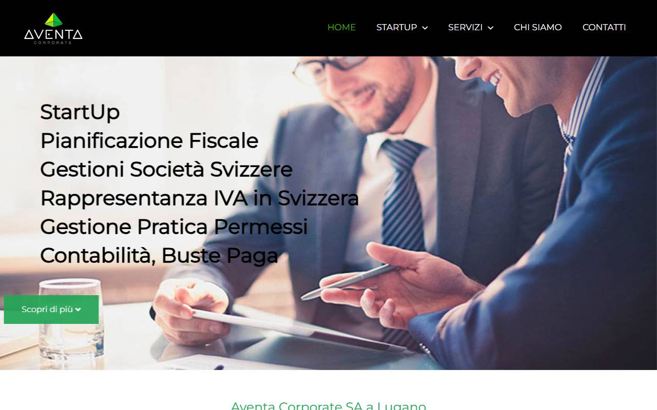 Anteprima del sito: Aventa Corporate SA