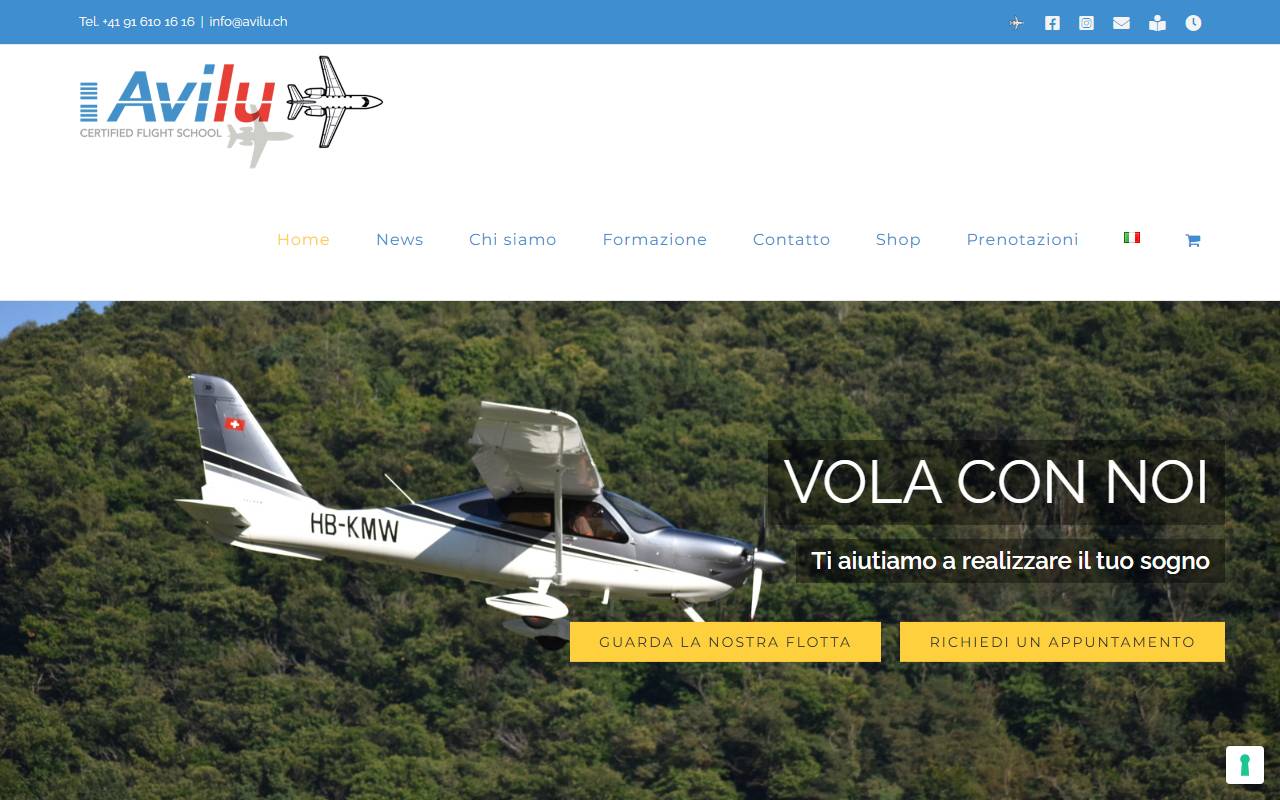 Anteprima del sito: Avilù SA