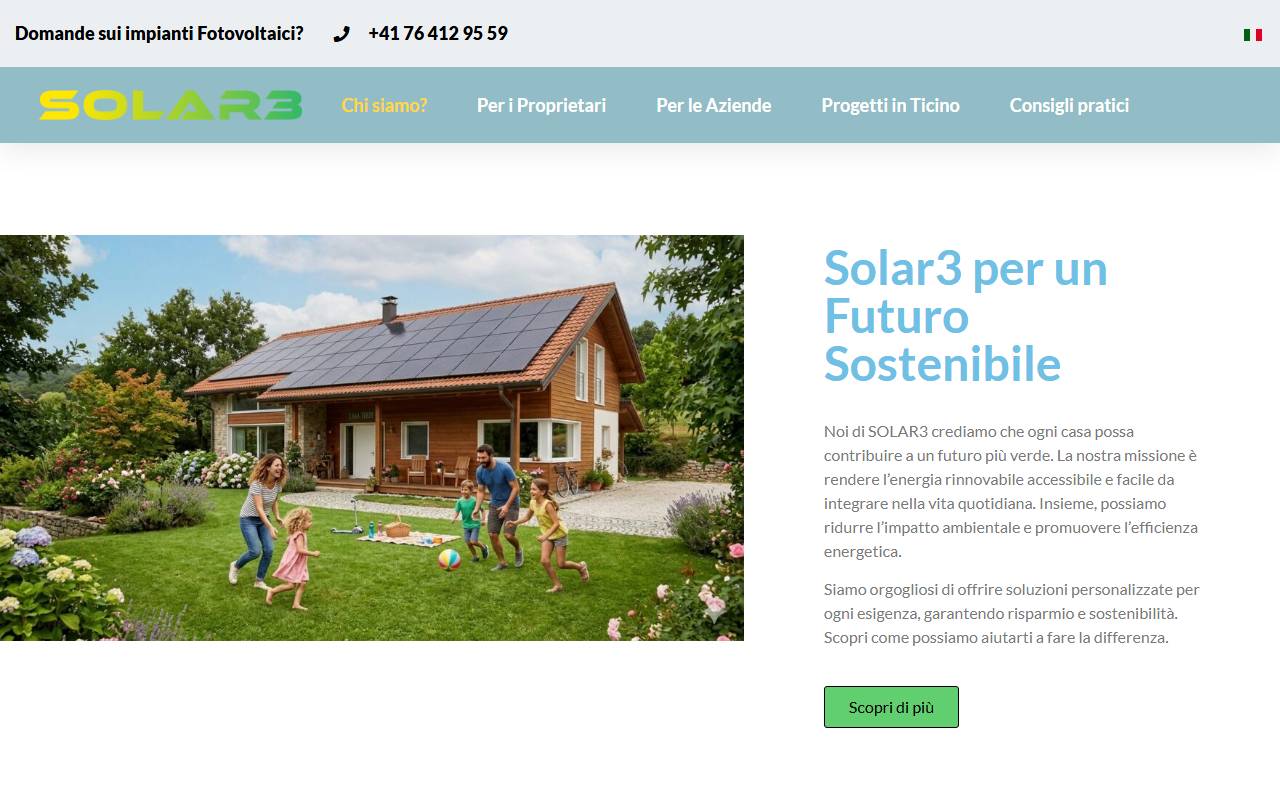 Anteprima del sito: Solar3 di Fornera Thomas