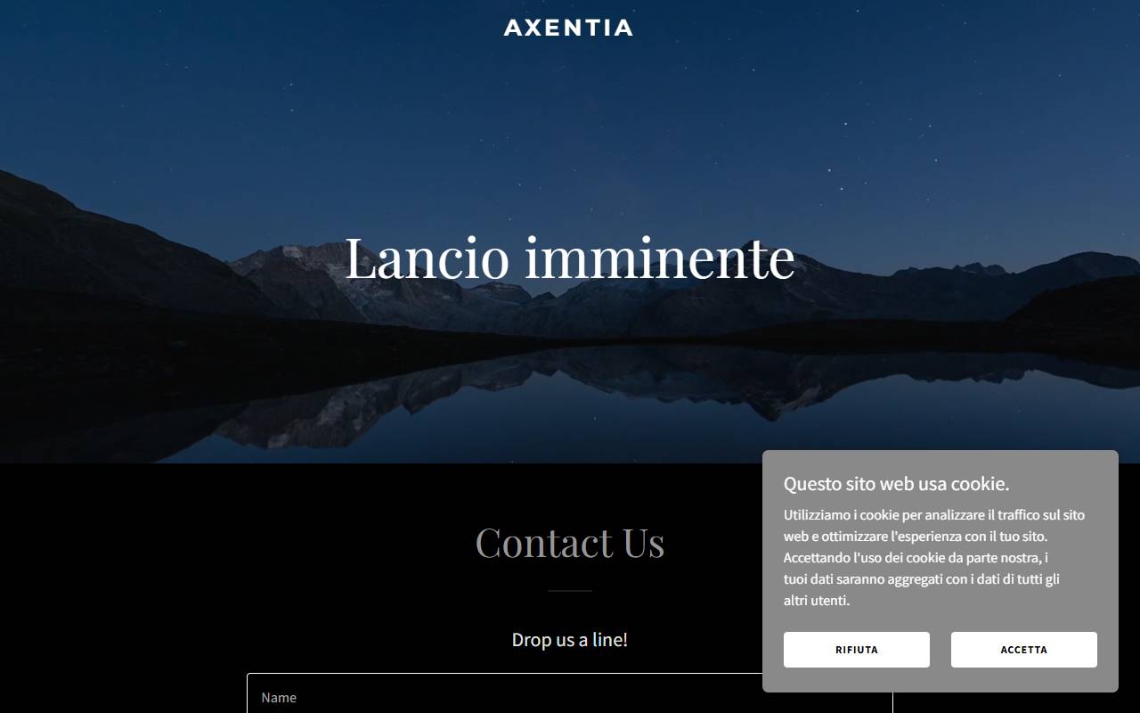 Anteprima del sito: Axentia Sagl
