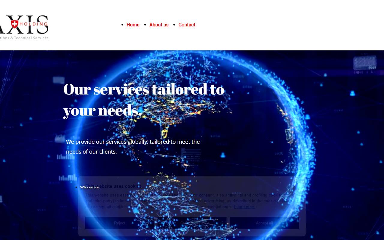 Anteprima del sito: AXIS HOLDING TRANSLATIONS & TECHNICAL SERVICES SA