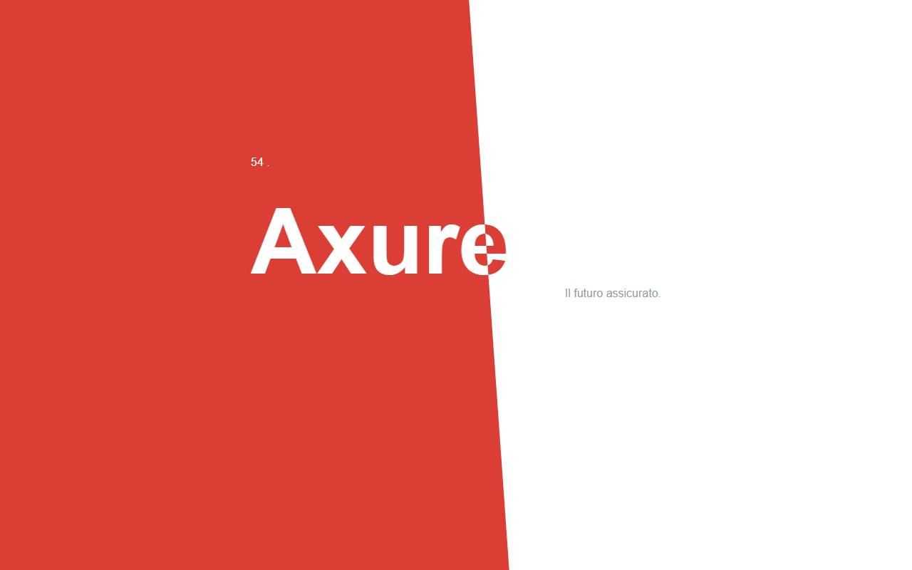 Anteprima del sito: Axure Sagl