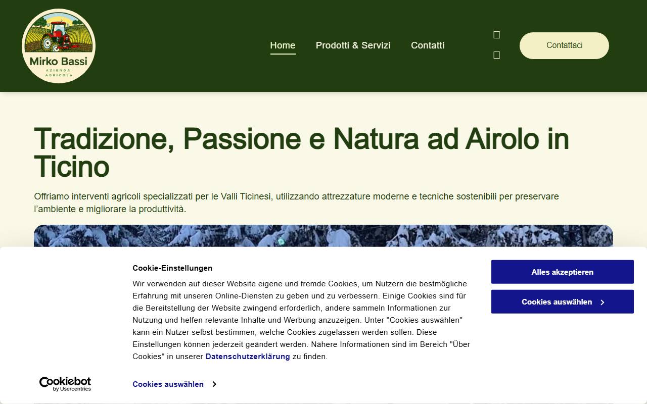 Anteprima del sito: Bassi Mirko