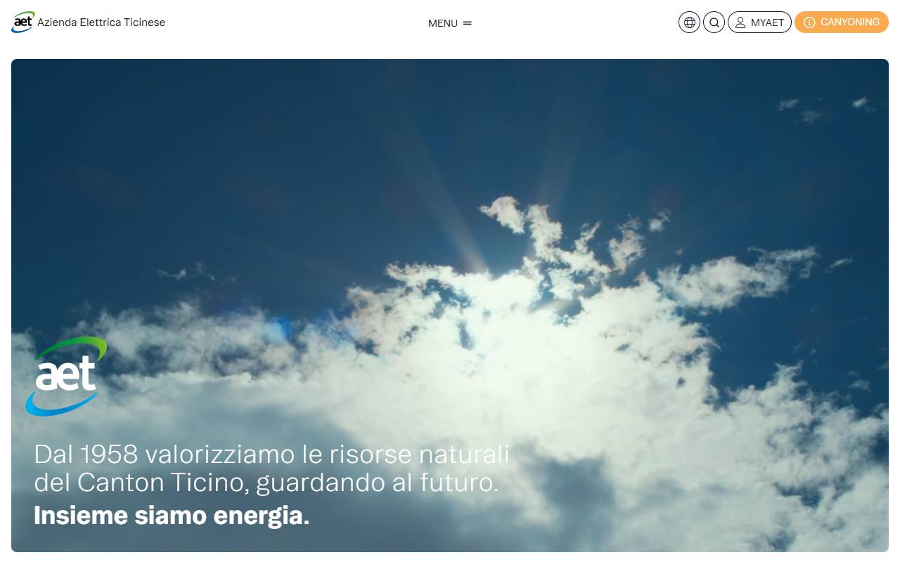 Anteprima del sito: Azienda elettrica ticinese