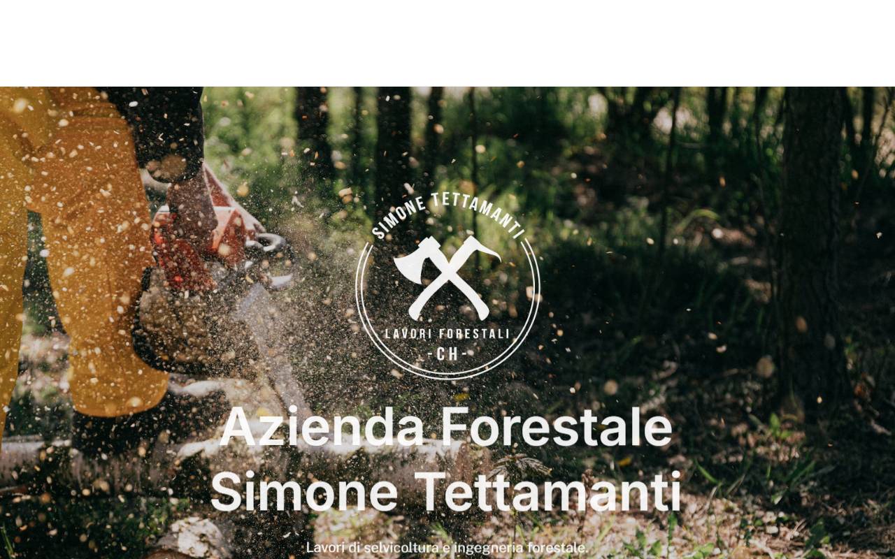 Anteprima del sito: Tettamanti Simone - Lavori Forestali e trasporti