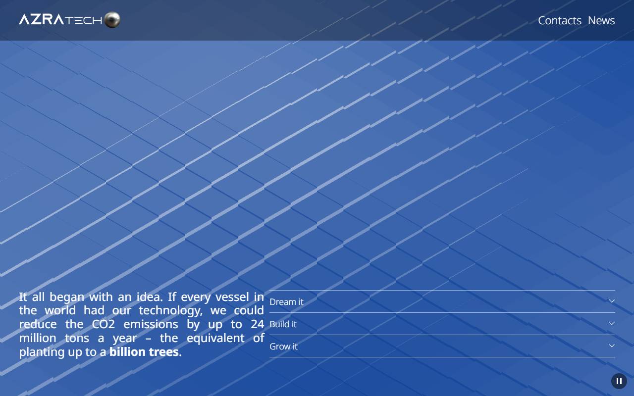 Anteprima del sito: Azra Advanced Materials AG