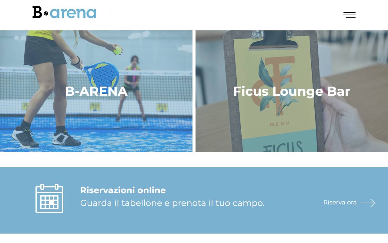 Anteprima del sito: B-Arena Sagl