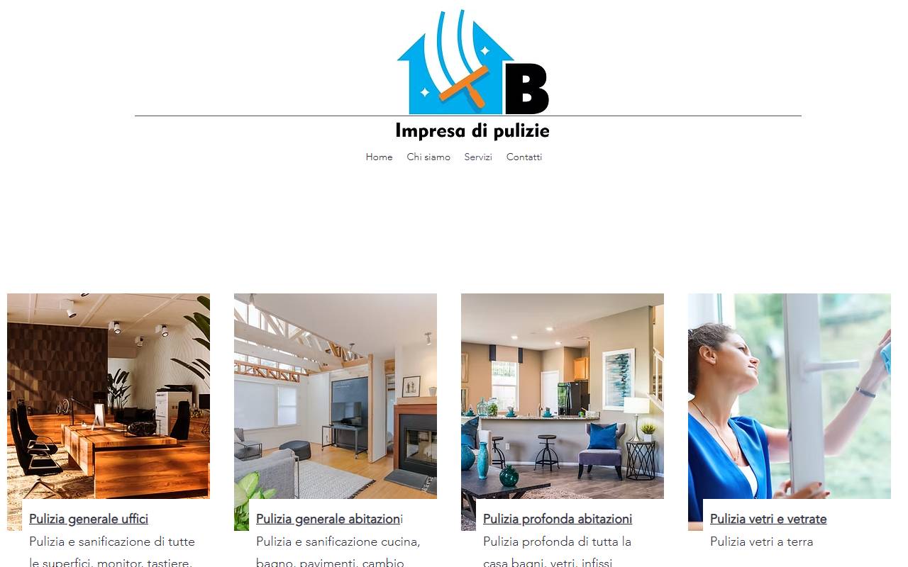 Anteprima del sito: Beqiri impresa di pulizie