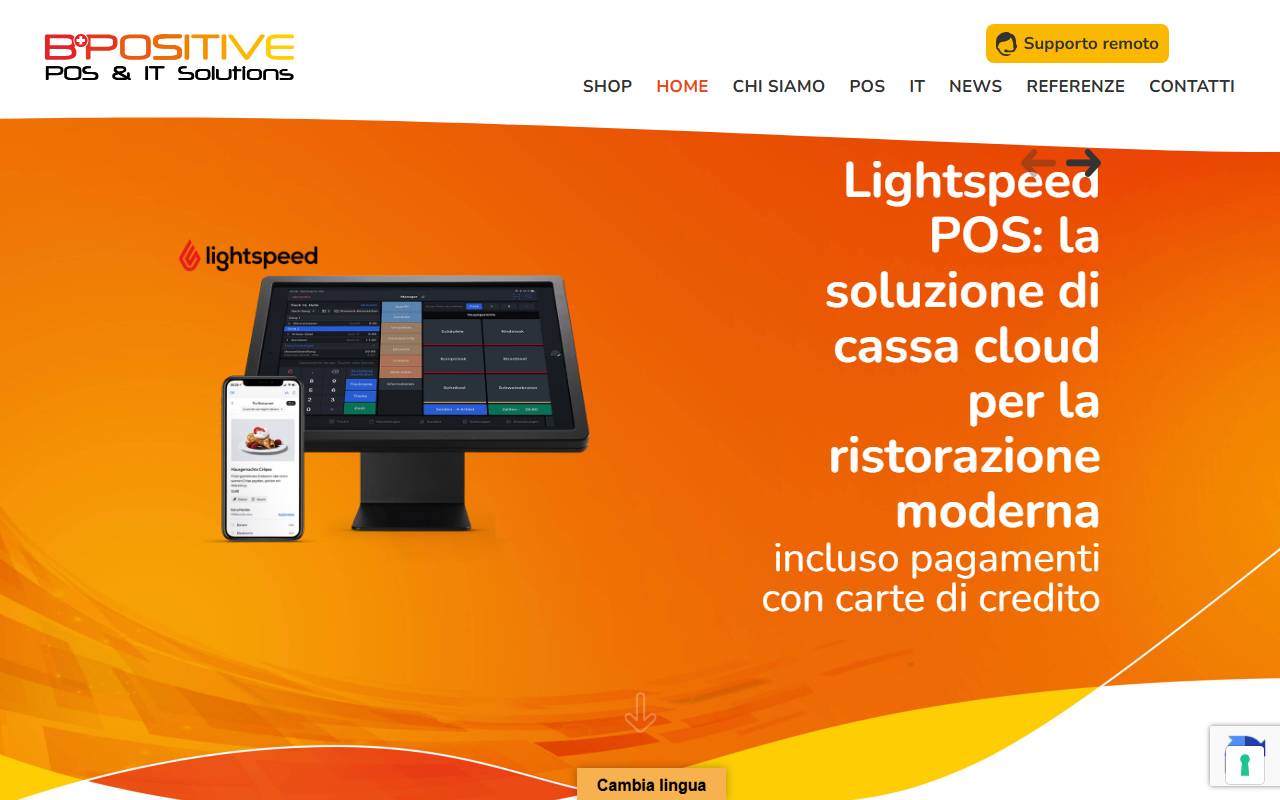 Anteprima del sito: B-Positive sagl