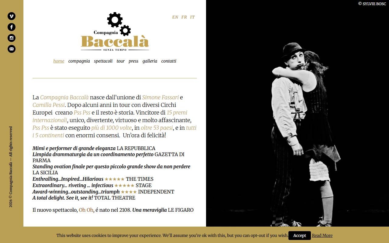 Anteprima del sito: BACCALÀ CLOWN DI PESSI E FASSARI
