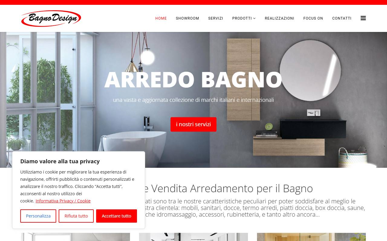 Anteprima del sito: Bagno Design Sagl