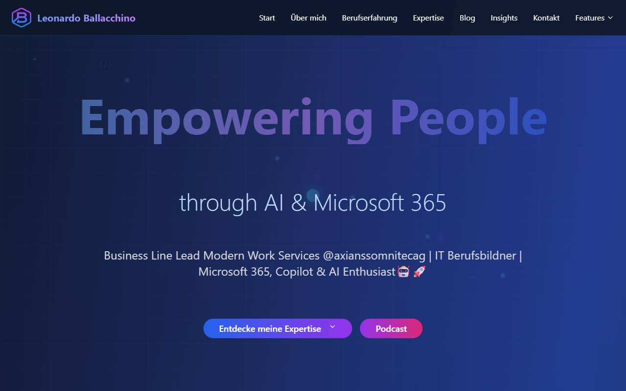 Anteprima del sito: Ballacchino Service Solution+E-Commerce