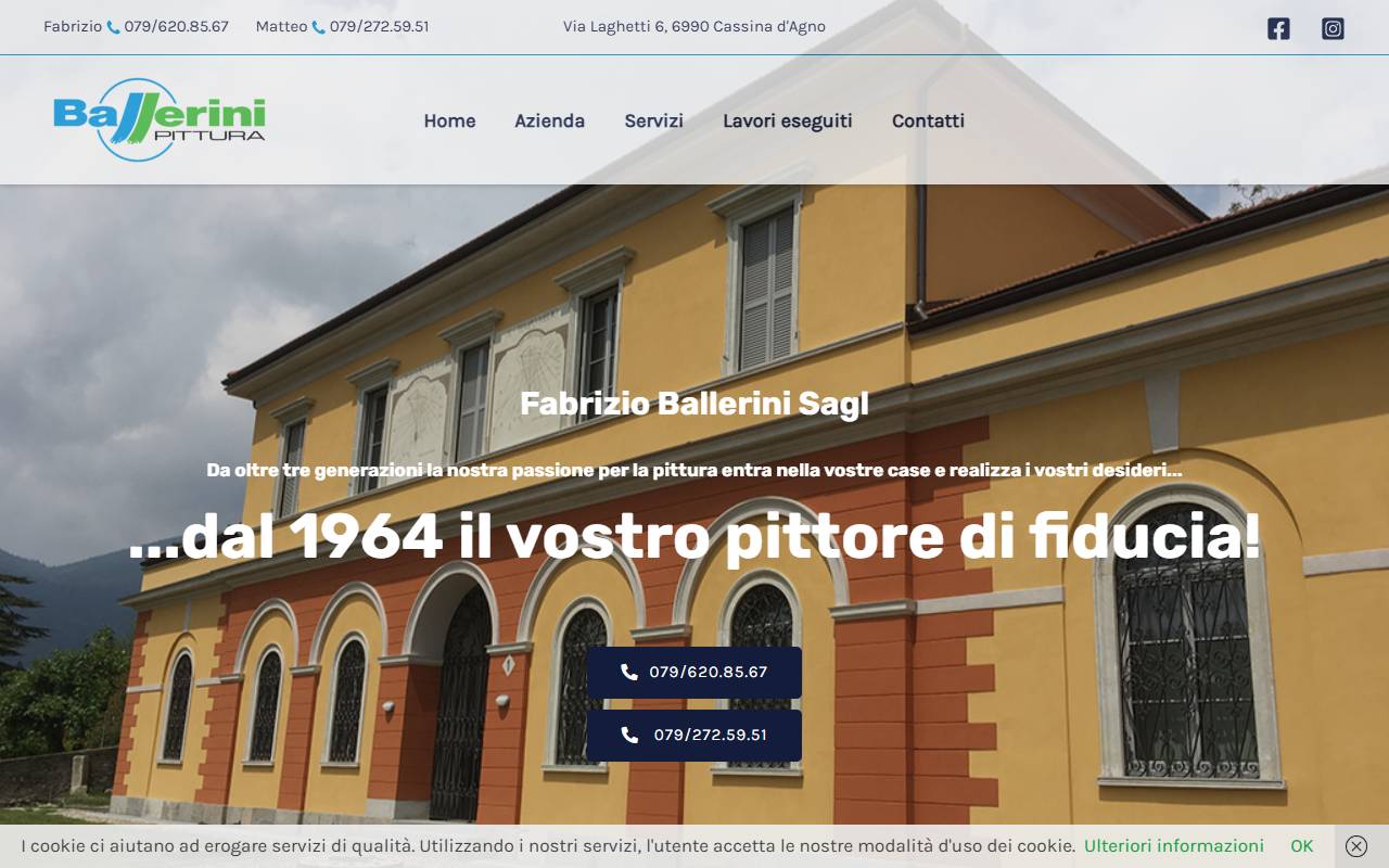 Anteprima del sito: Fabrizio Ballerini SAGL