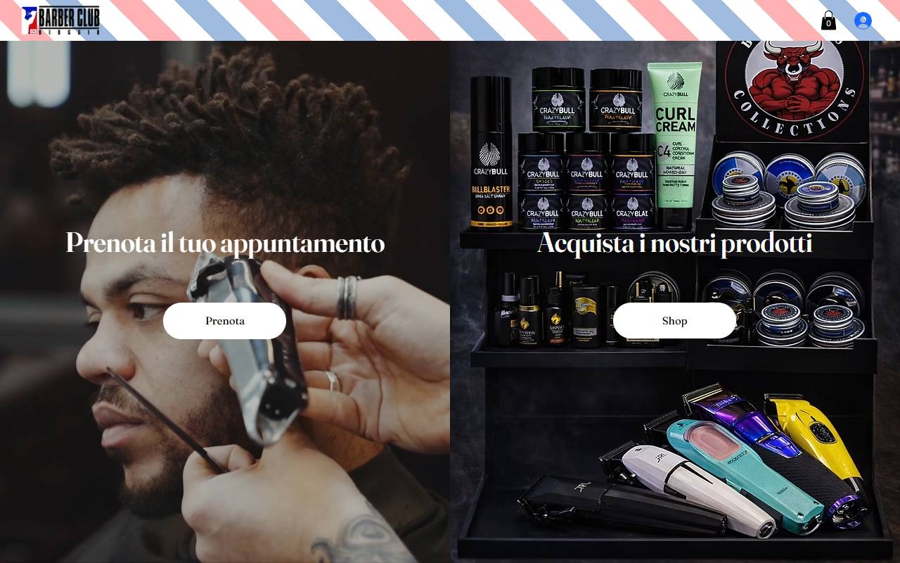 Anteprima del sito: Barber Club Bioggio Sagl