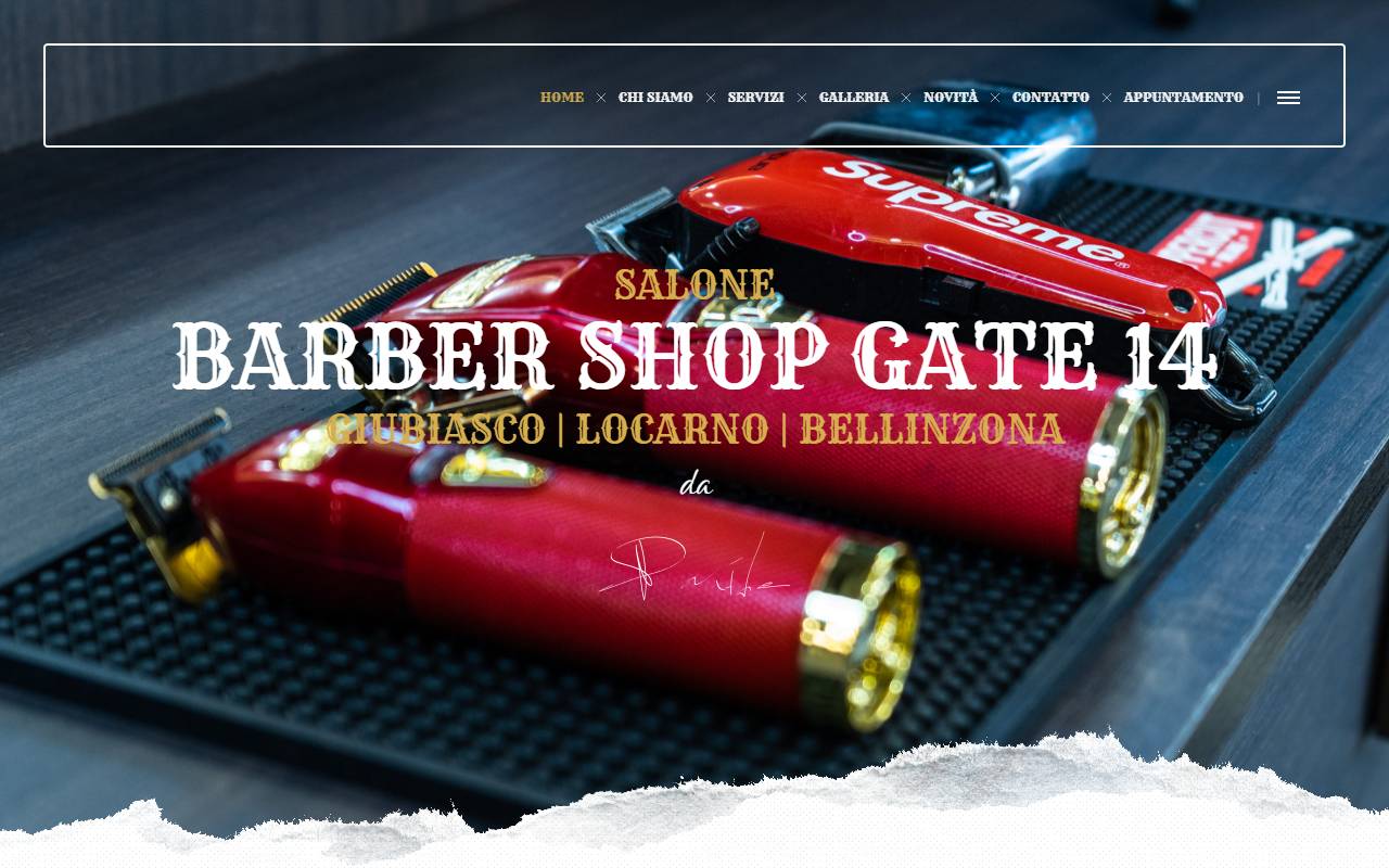 Anteprima del sito: GATE14 Sagl
