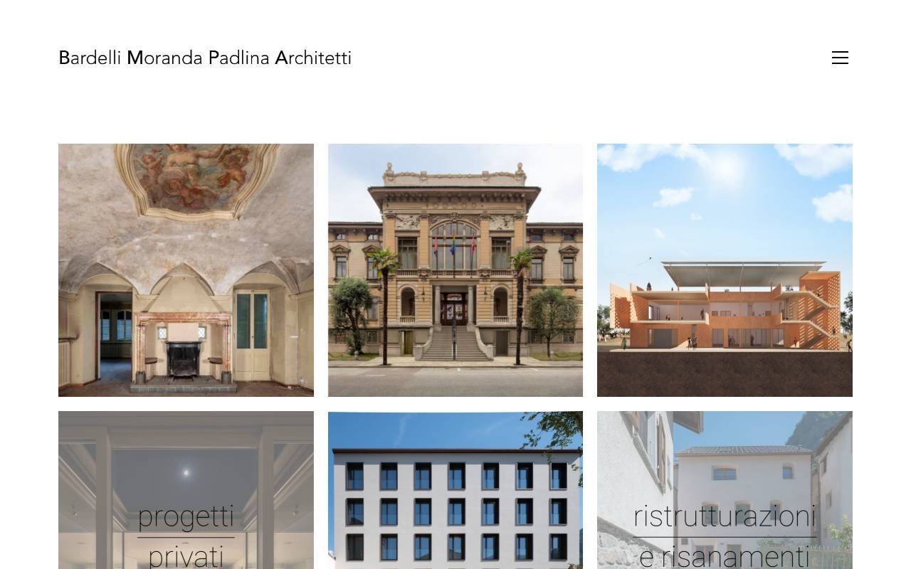 Anteprima del sito: Bardelli Moranda Padlina Architetti sagl