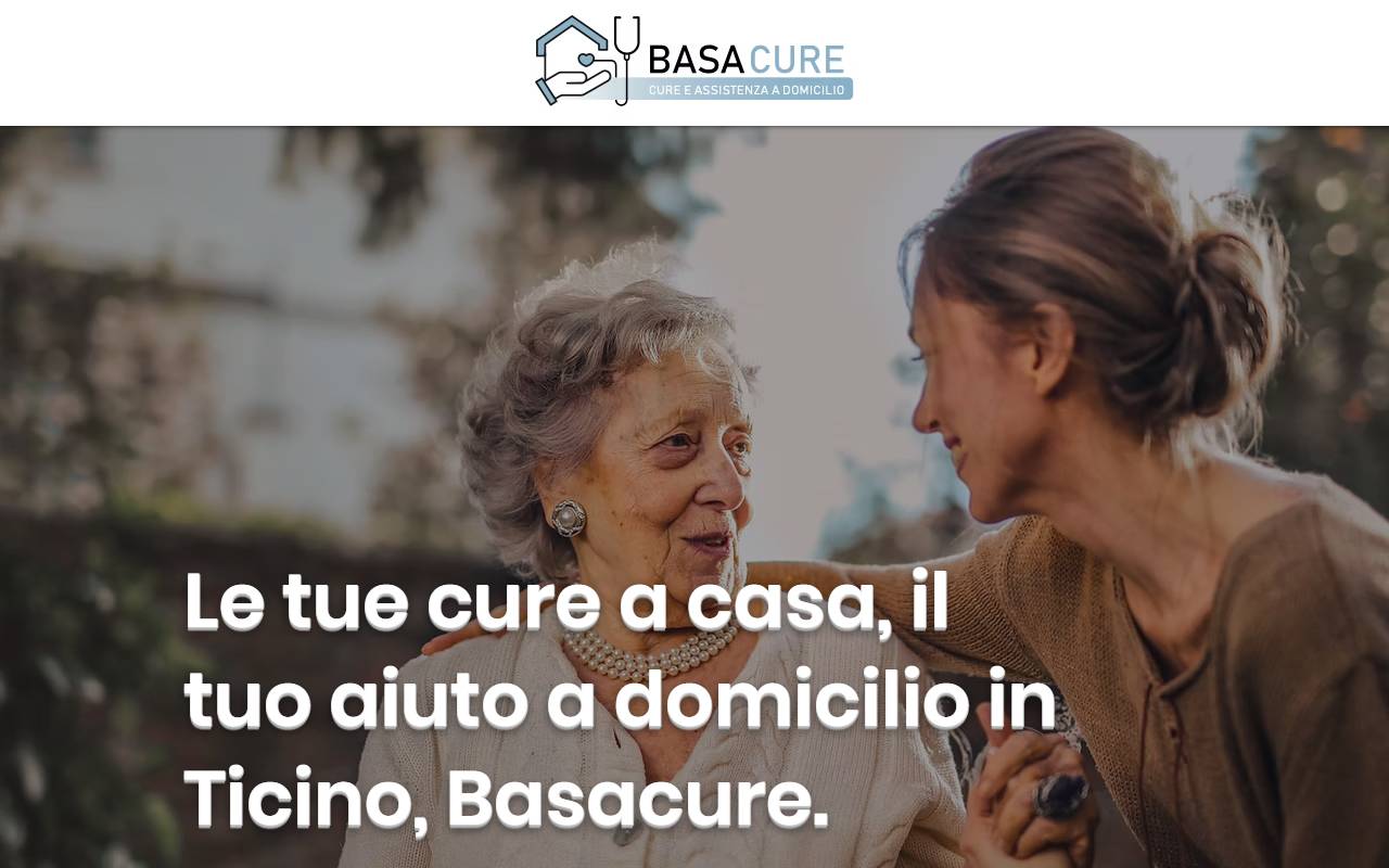 Anteprima del sito: BASA cure Sagl