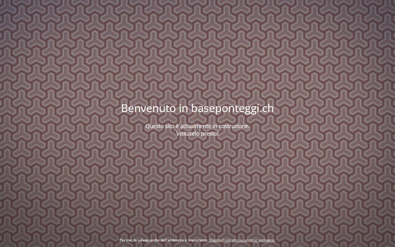 Anteprima del sito: Bas.e Ponteggi Sagl