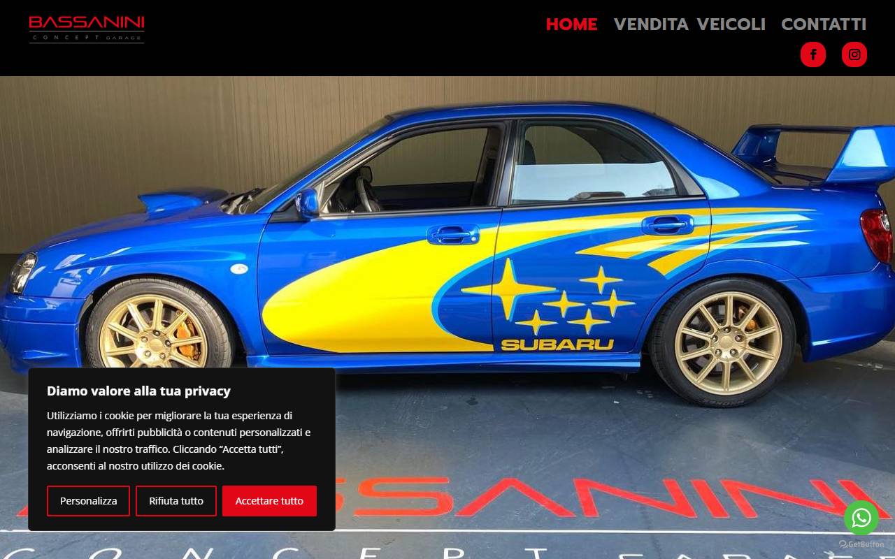 Anteprima del sito: Bassanini Concept Garage Sagl