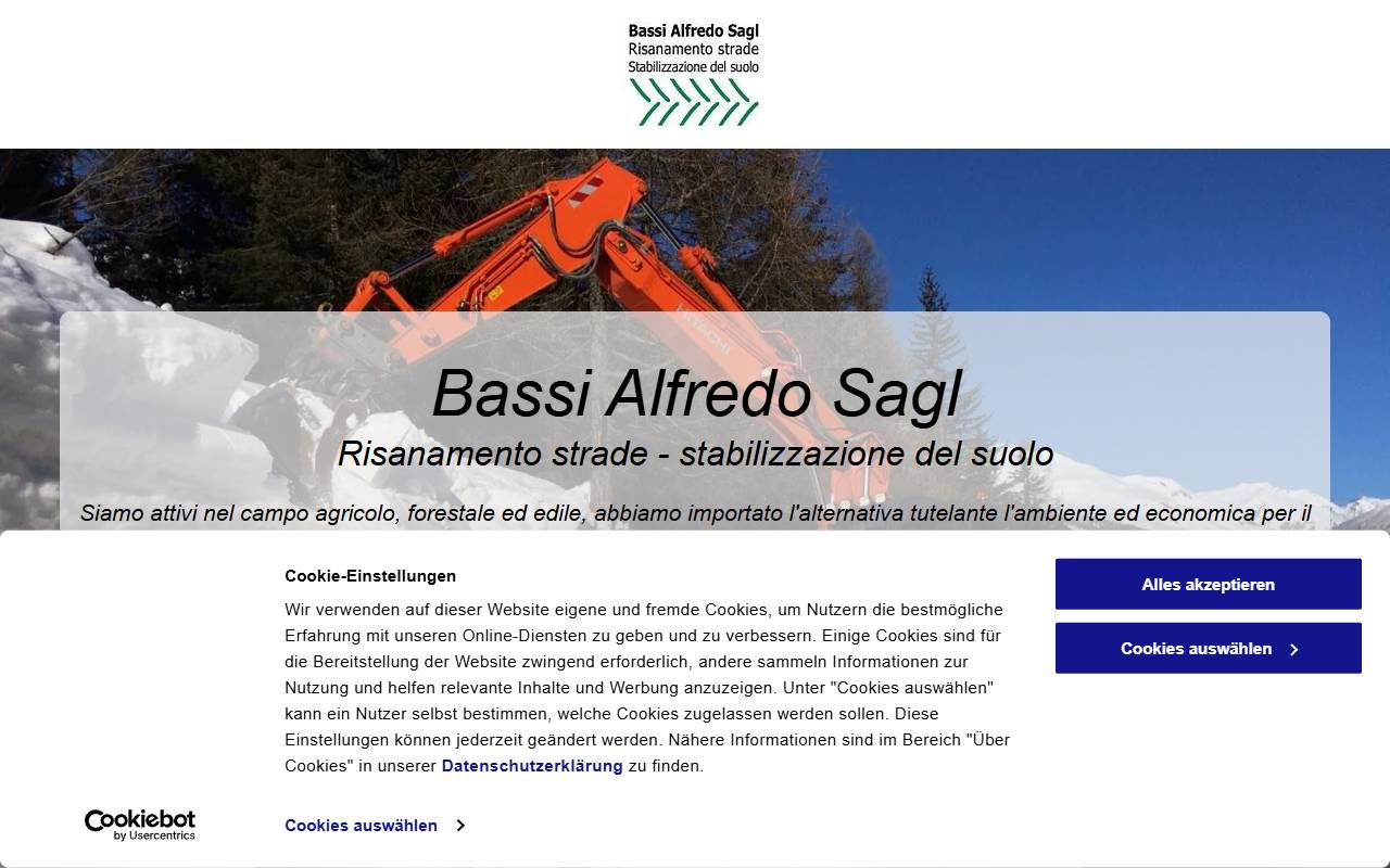 Anteprima del sito: Bassi Alfredo Sagl