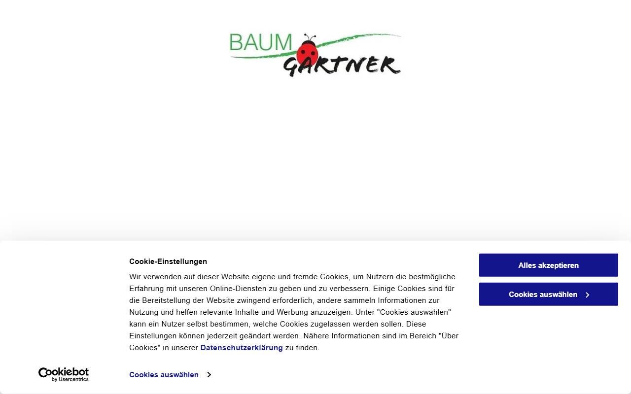 Anteprima del sito: BaumGärtner di Cesare Baumgartner