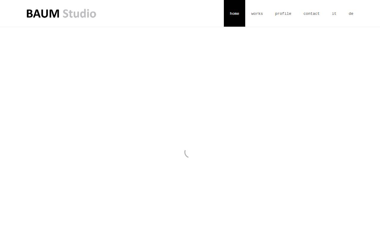 Anteprima del sito: BAUM Studio Sagl