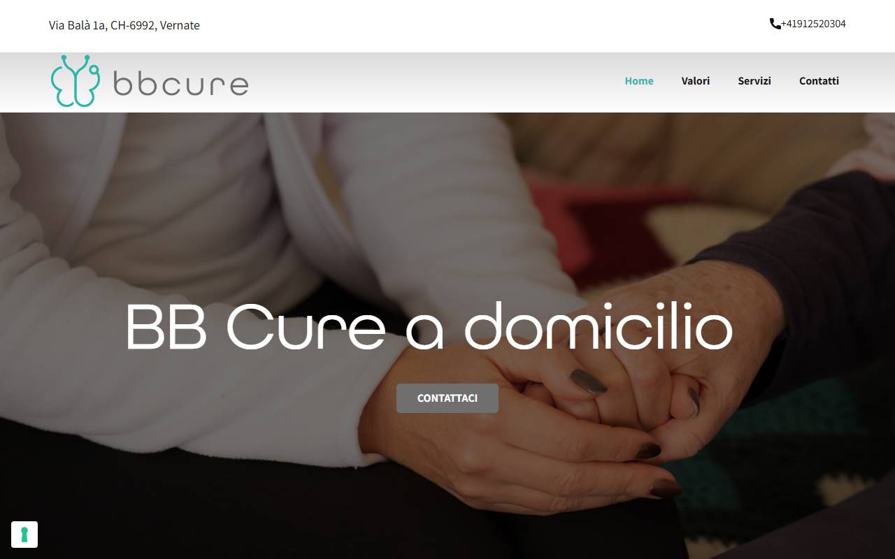 Anteprima del sito: BB Cure a domicilio Sagl
