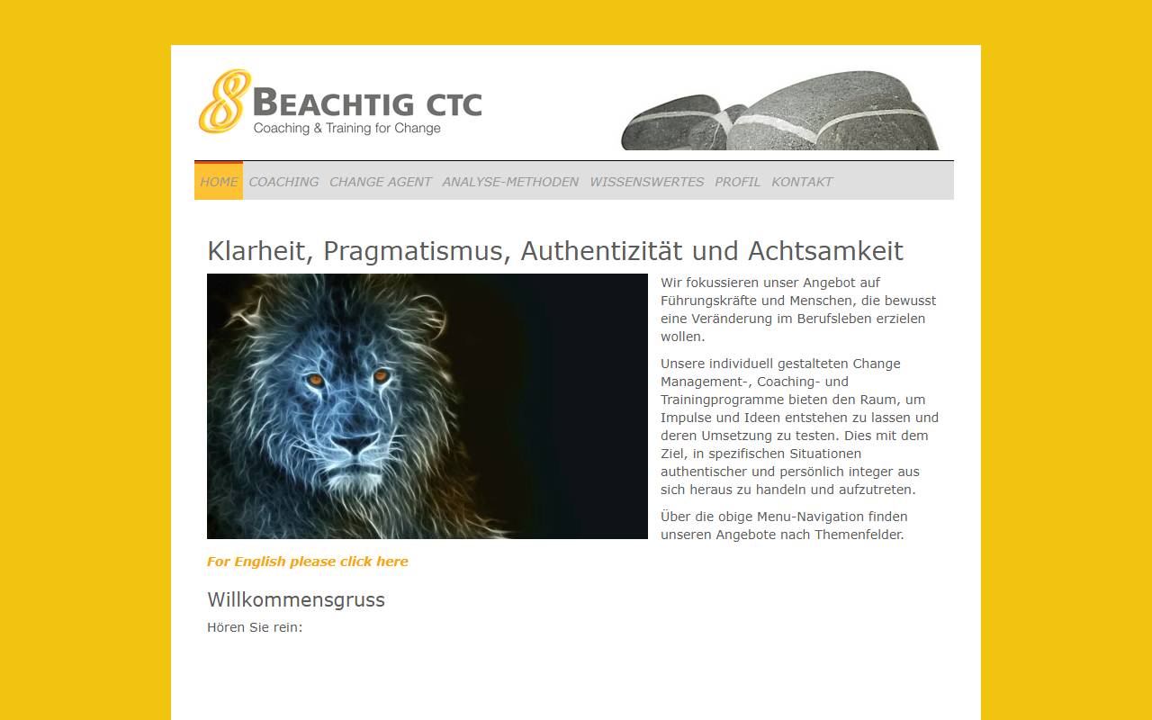 Anteprima del sito: Beachtig CTC GmbH