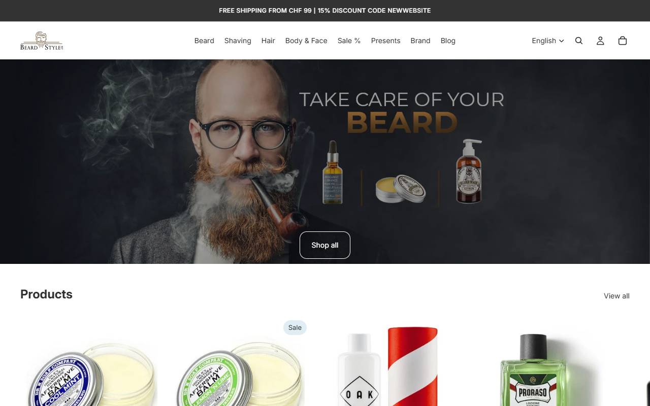 Anteprima del sito: BeardStyle.ch di Bonazzi