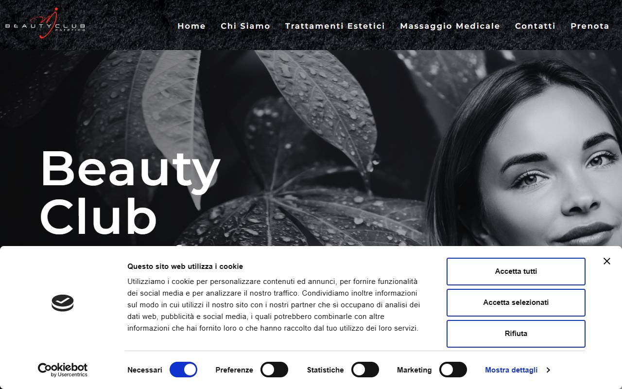 Anteprima del sito: BEAUTY CLUB Estetica Sagl