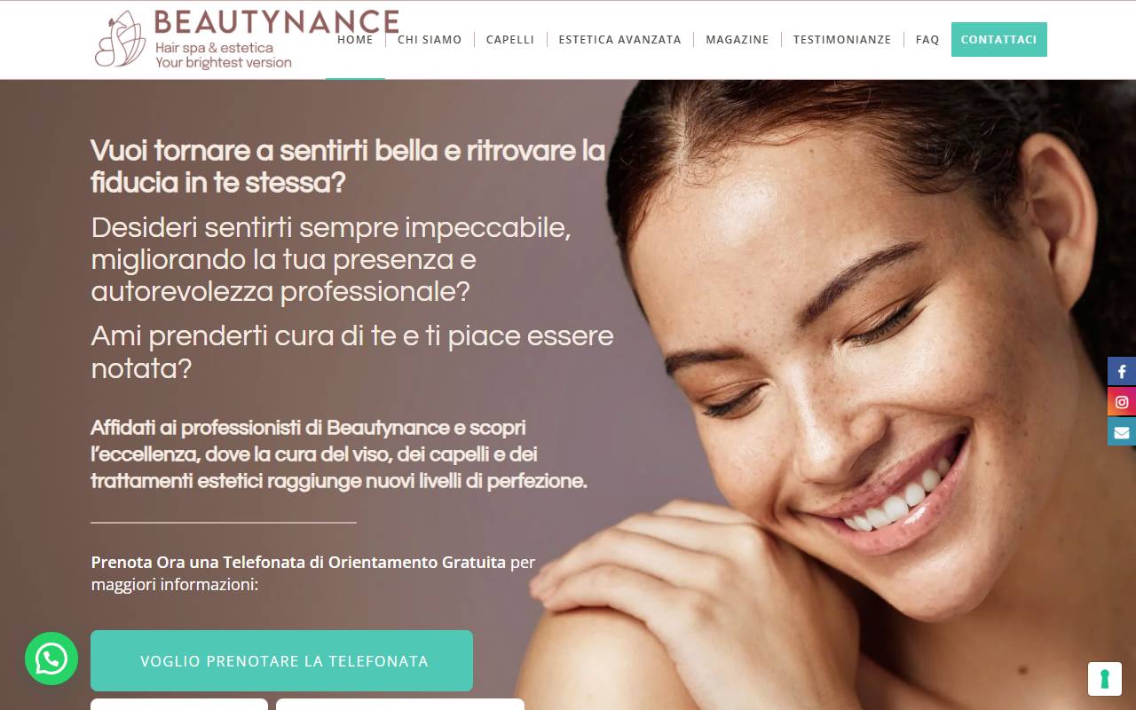 Anteprima del sito: Beautynance Sagl