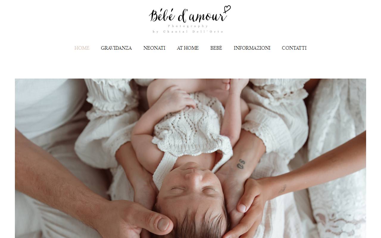 Anteprima del sito: Bébé d'amour photography by Chantal Vicat Cole-Dell'Orto