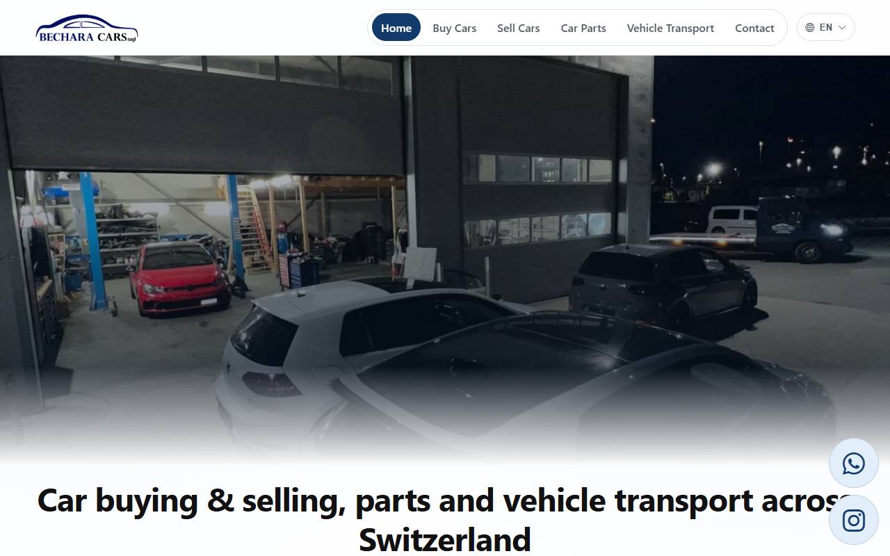 Anteprima del sito: BECHARA CARS sagl